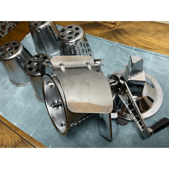 Vintage King Kutter Healthy Gourmet Kitchen Cutter Food Processor Slicer 5 Cones - Picture 9 of 16